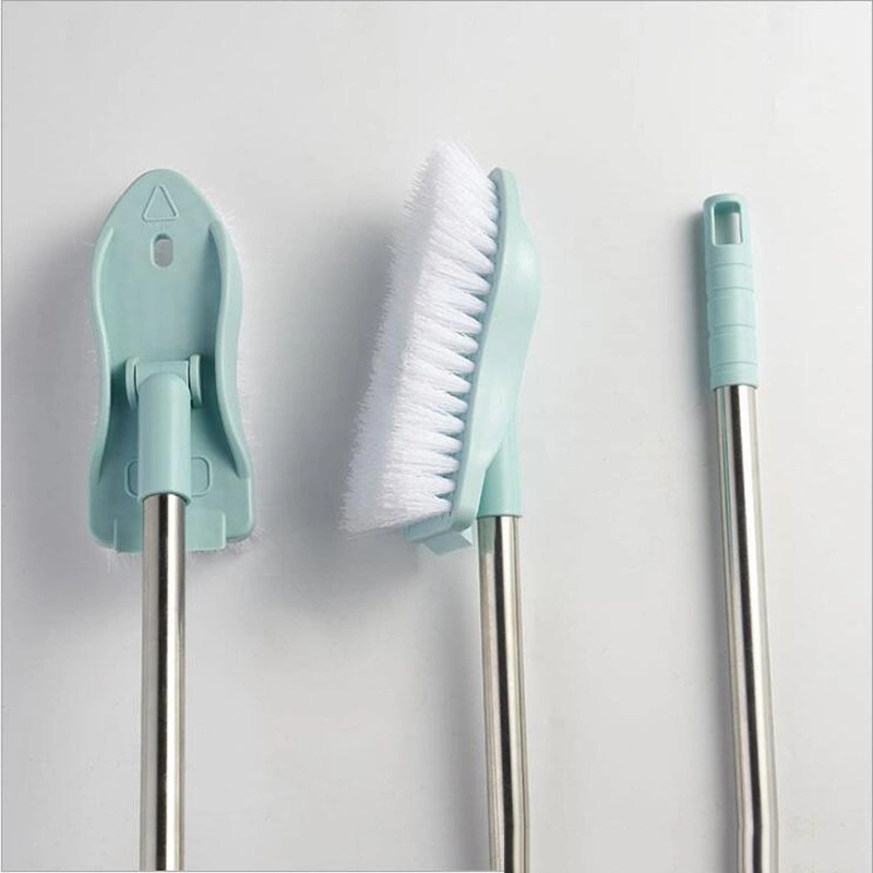 Long Handle Scrub Brush, Retractable Bathroom Cleaning Tile Brush Wall Corner Brush Clean Floor Brush, Detachable Brush Heads Long Handled Brush Esg15613