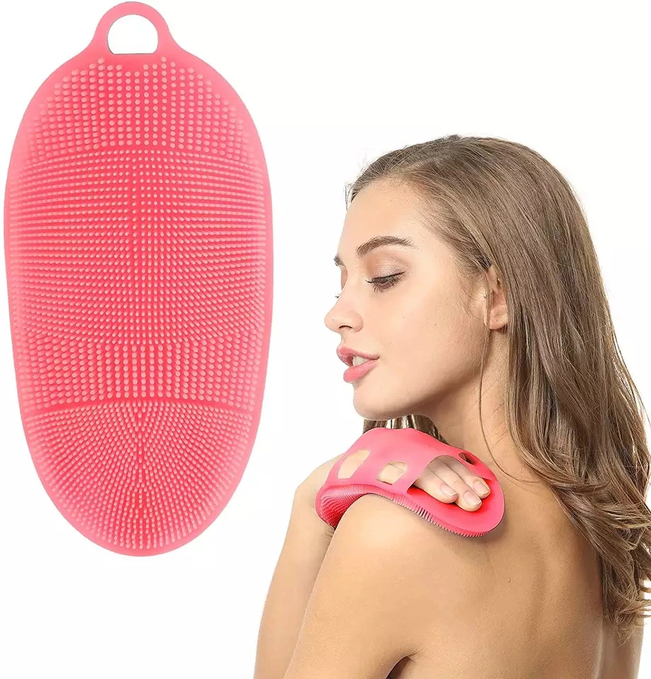 Soft Silicone Body Cleansing Gentle Shower Scrubber Delicate Dry Skin Bath Exfoliating Brush