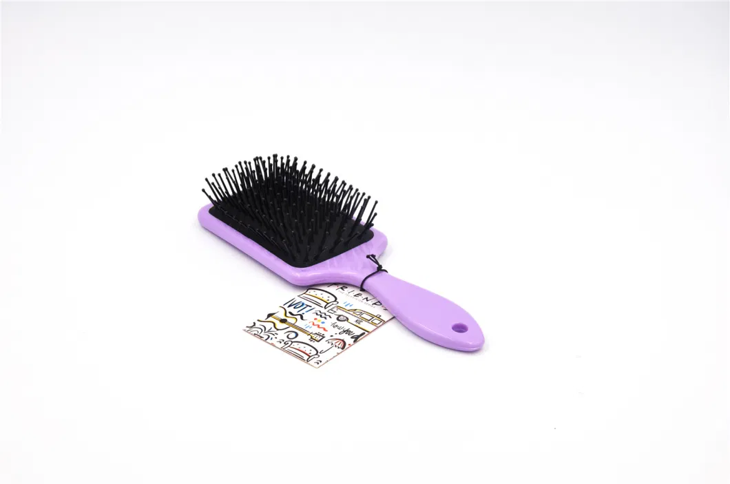 Square Plastic Hair Brush with UV Printing