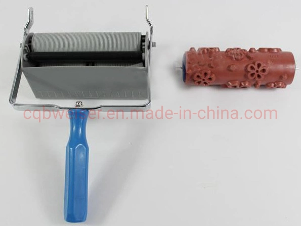 6&quot;Rubber Partten Roller Machine with Color Paints