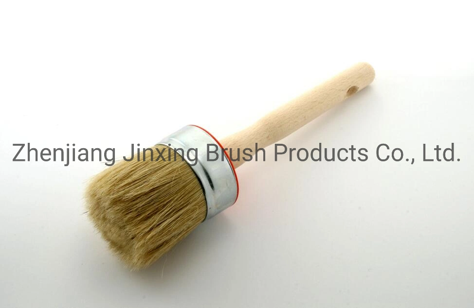 Round Wooden Handle Paint Brush, High Quality Paint Brush