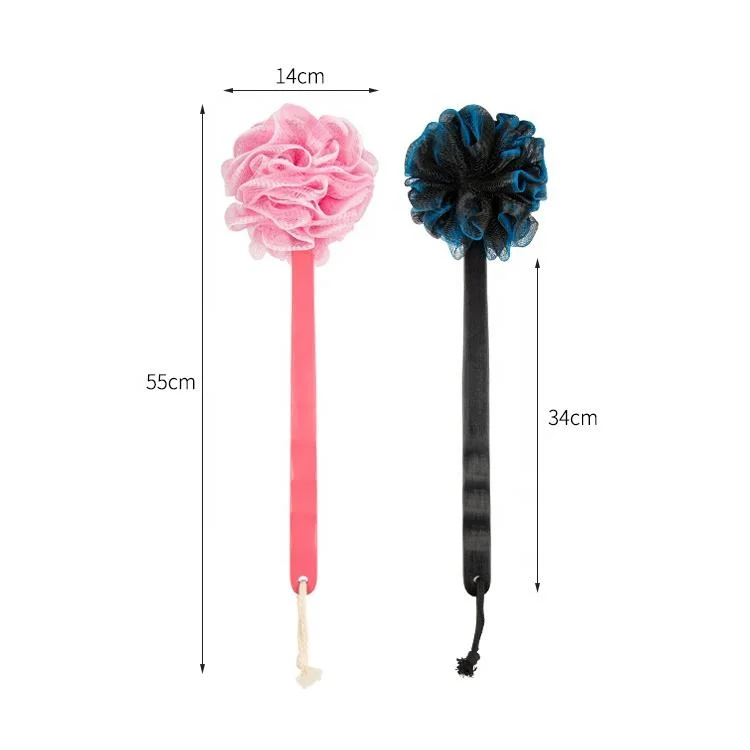 Bath Brush Shower Loofah Sponge with Long Handle for Skin Exfoliating