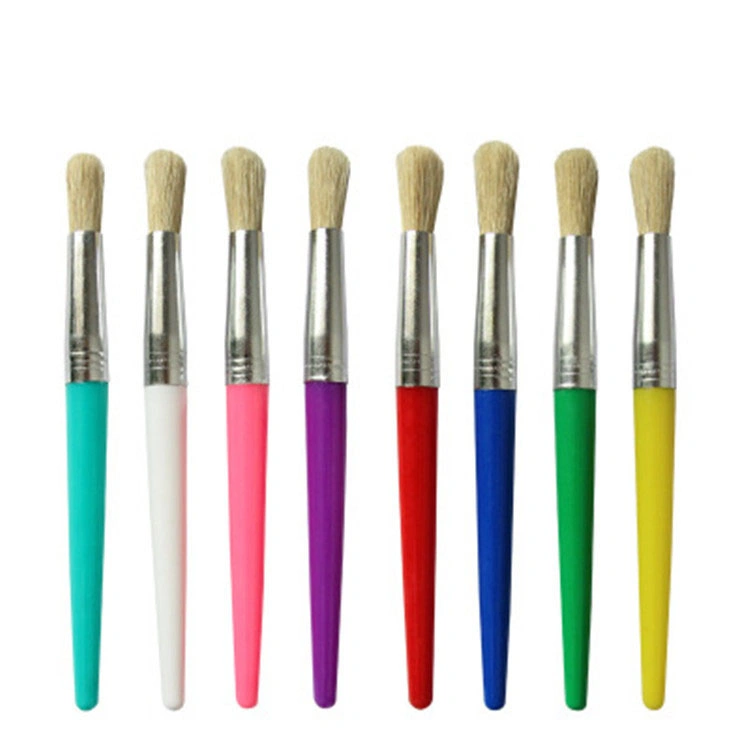 Nylon Head Plastic Bristles Painting Pen Oil Paint Brushes Children Painting Tool