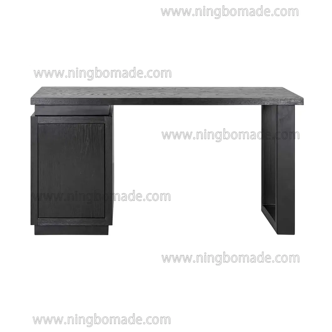 Oakura Elegant Furniture Brush Black Timber Veneer Desk