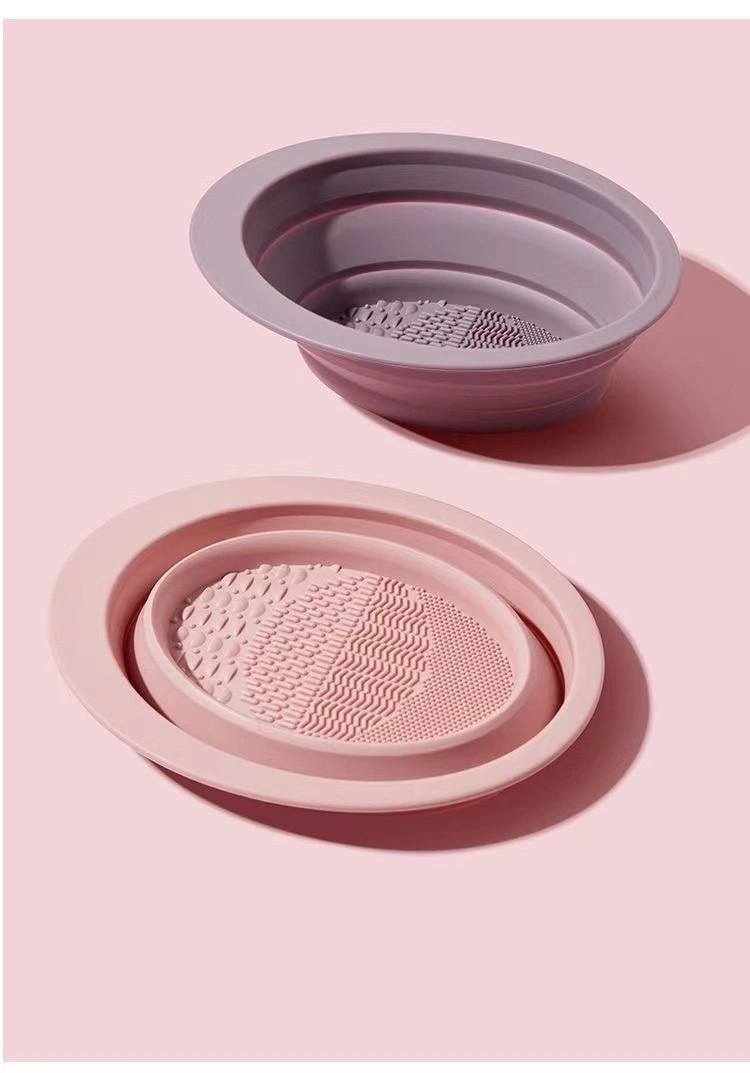 New Arrival Silicone Sponge Blender Cleanser Bowl Dry or Wet Use Quick Clean Silicon Makeup Brush Cleaning Mat