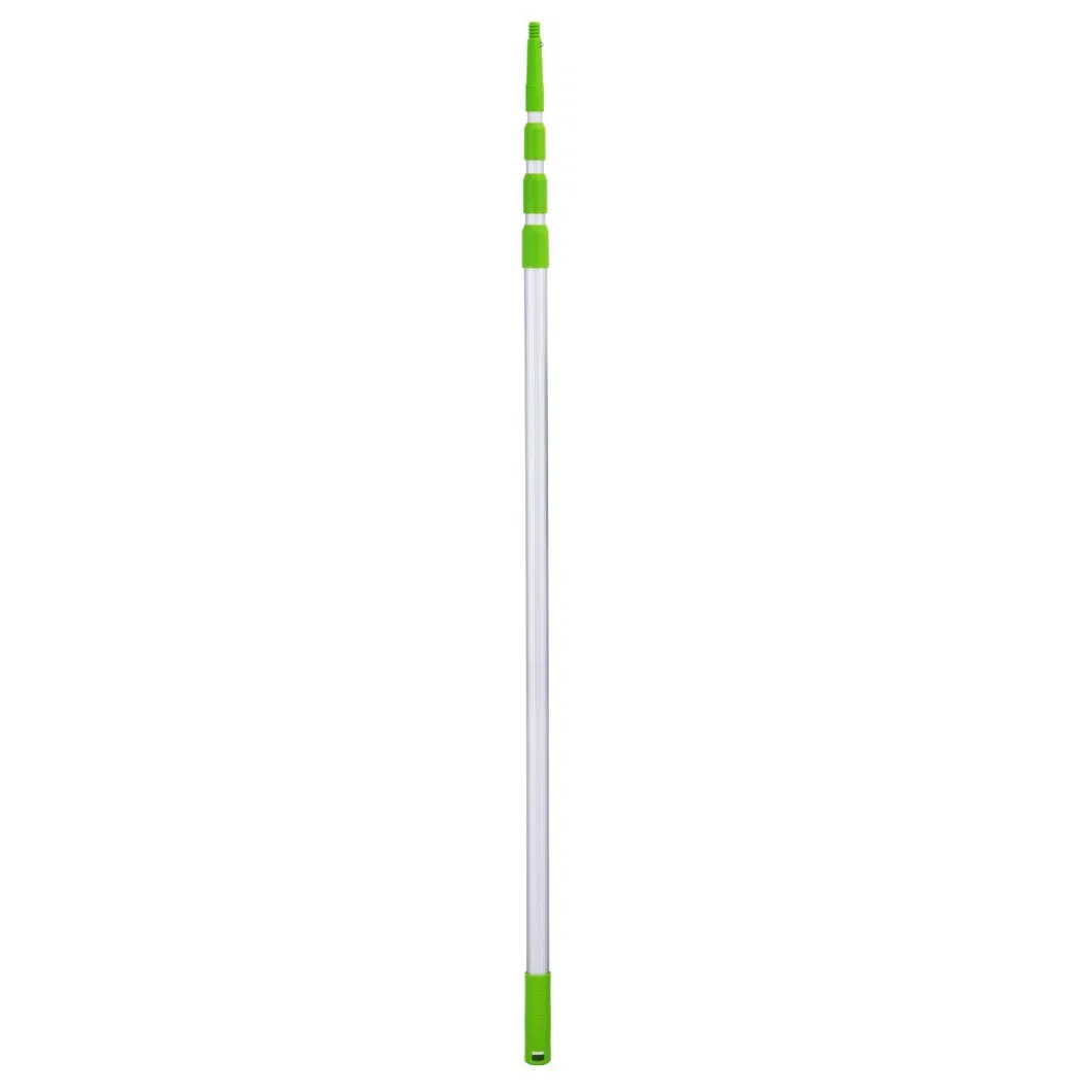 Long 4 Section Telescopic Aluminum Handle Window Squeegee Handle Extension Pole