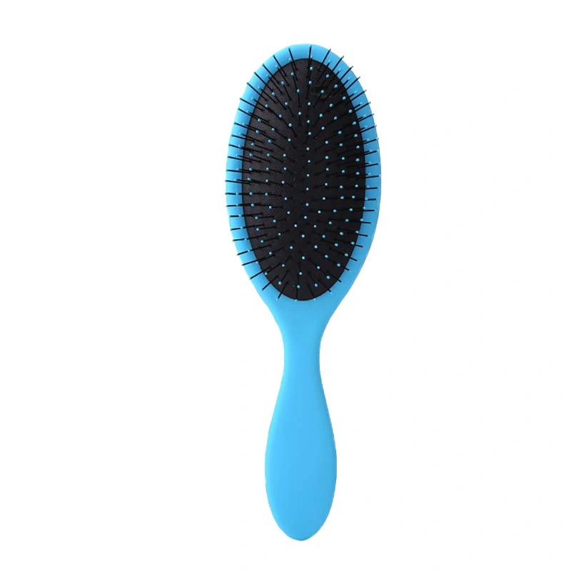 Amazon Hot Sales Logo Printing Cushion Oval Hairbrush Detangling Hair Brush Private Label Plastic Wet Hair Brush