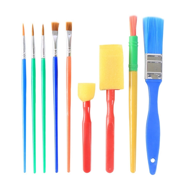 Sponge Seal Brush for Children Early Education DIY Graffiti Rubbing Brush Sponge Art Tool Brush