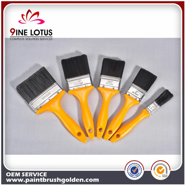 Flat Paint Brush Furniture Plastic Handle