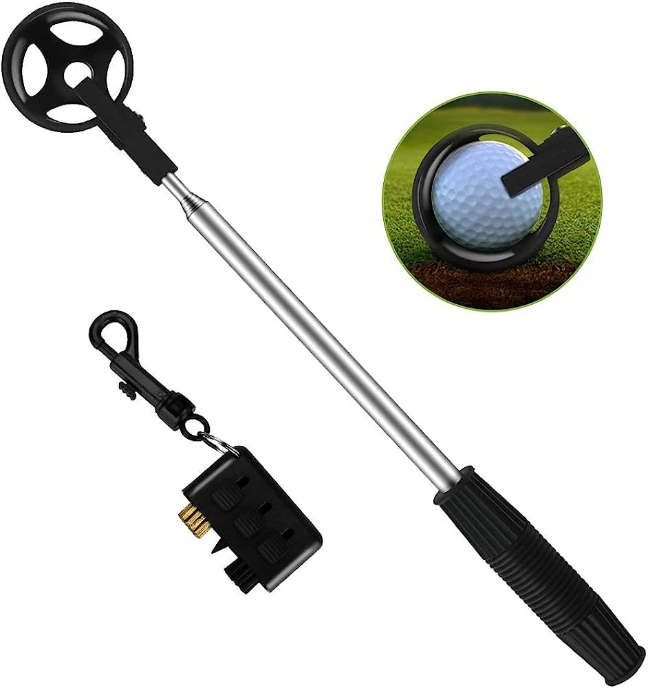 Golf Ball Scoop Pick up Retriever 304 Stainless Steel Tool Extension Pole