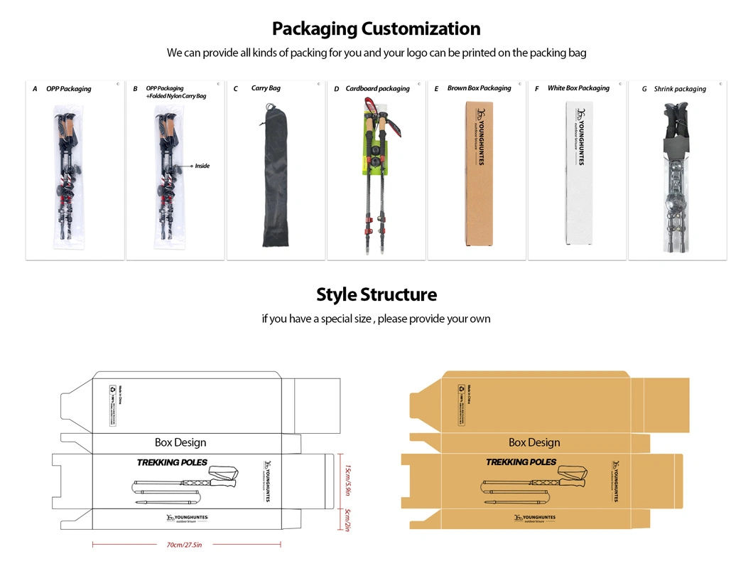 Wholesale 3-Section Telescopic Folding Aviation Aluminum 6061/7075 Tracking Walking Hiking Sticks Trekking Poles