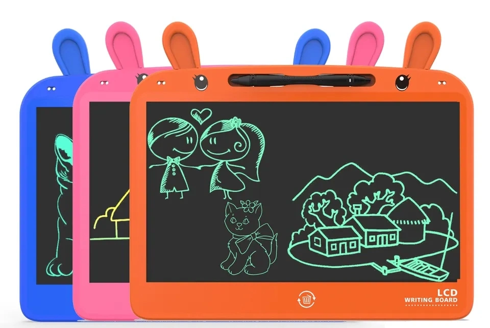 Rabbit Shape Kids Educational Writing Drawing Tablet Board Painting Pad Toys