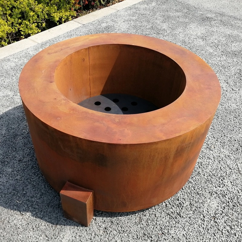 Garden Heater Outdoor Fireplace Corten Steel Round Fire Table