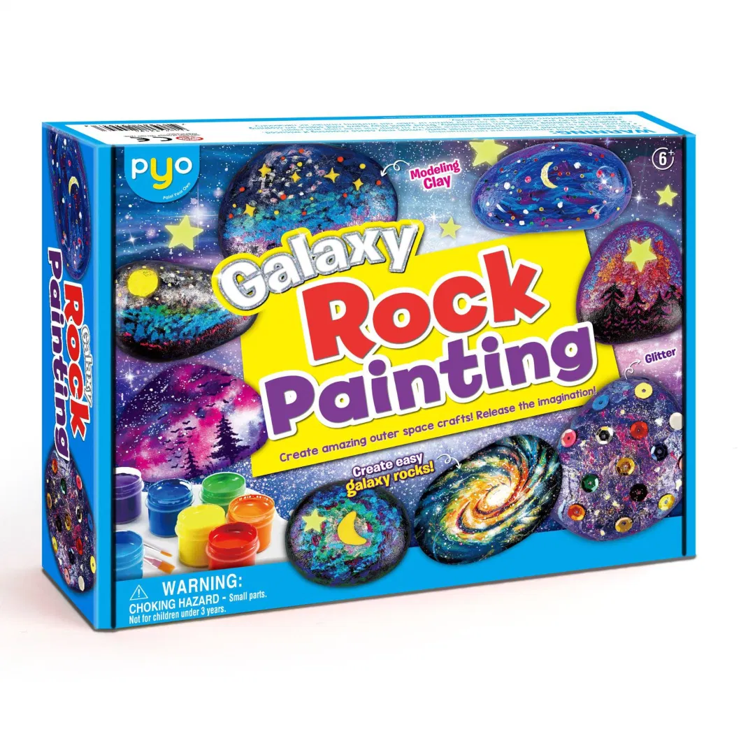 Kids Handmade Rock Painting Stone Toys DIY Toys