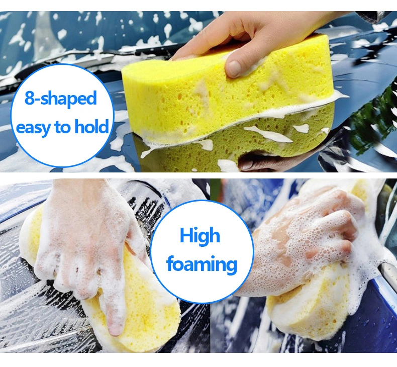 Compressed Packing Car Wash Sponges, Large Cleaning Sponges Pad, 5PCS Mix