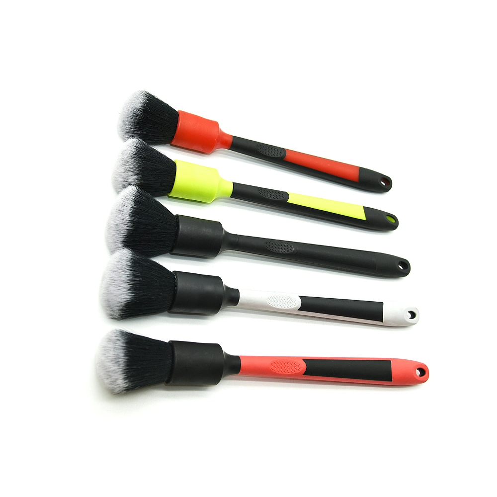 Shineopen New Hot Selling Rubber Handle Super Soft Car Interior Detailing Cleaning Washing Brush Set