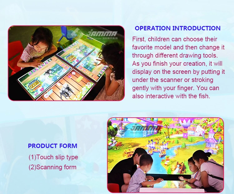 Ar Interactive Projection Game Indoor Children&prime; S Painting Interactive Projection Children&prime; S Magic Painting Game