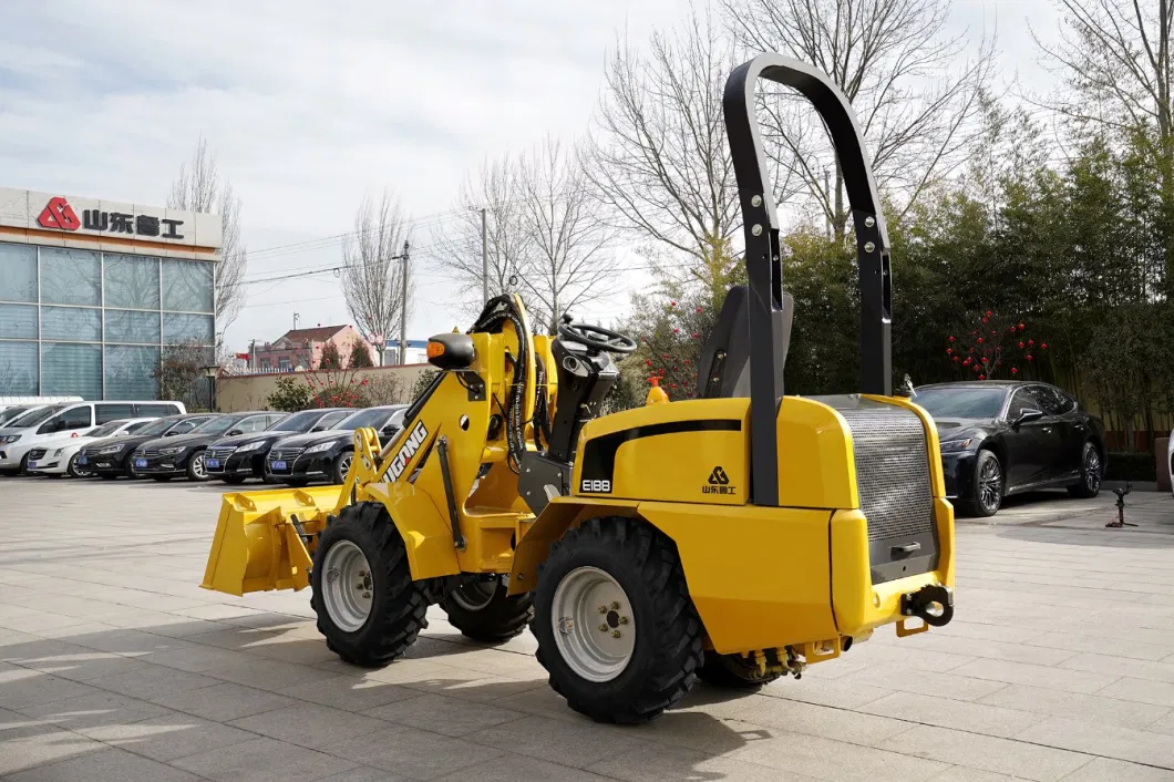 Lugong Skid Steer with 4 in 1 Bucket Mini Front End Loader