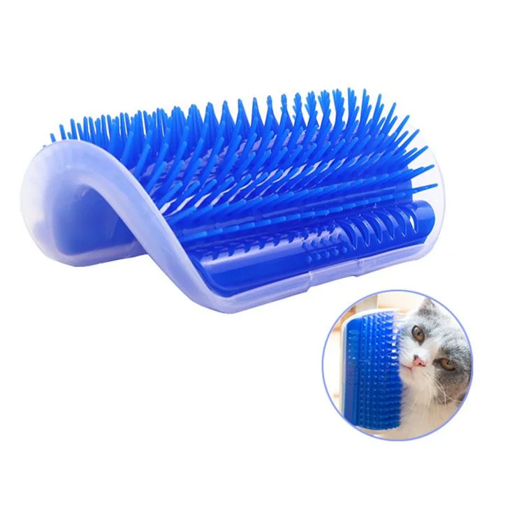 Pet Hair Grooming Tool Cat Self Groomer Wall Corner Massage Comb Brush