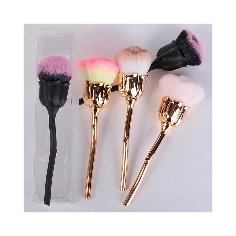 Brush Set Holder Short Handle Dry Cleaner Synthetic Hair Eye Black and Gold Sable Round Kit Sponge 18 PCS Cat Portable Makeup Brush