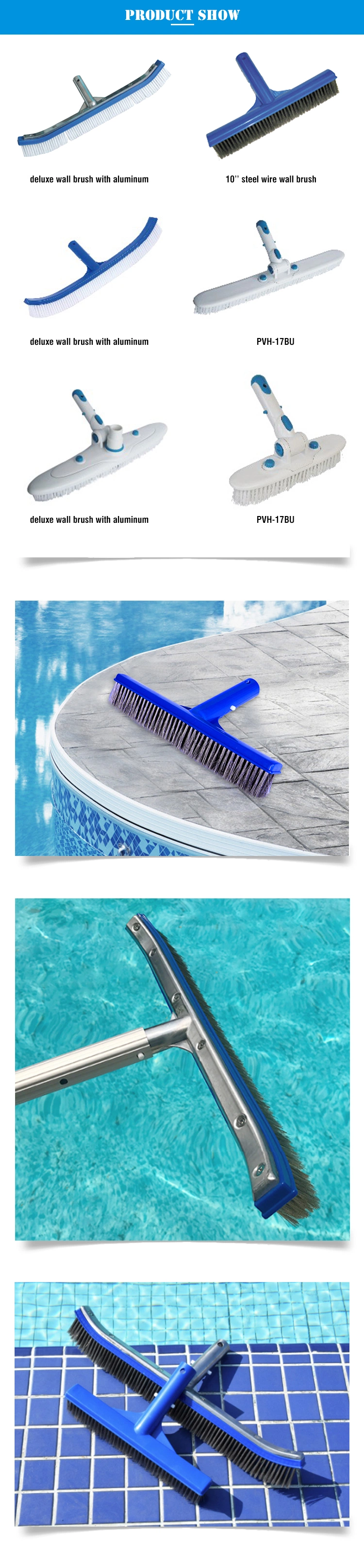 Swimming Pool Cleaning Product Wall Brush