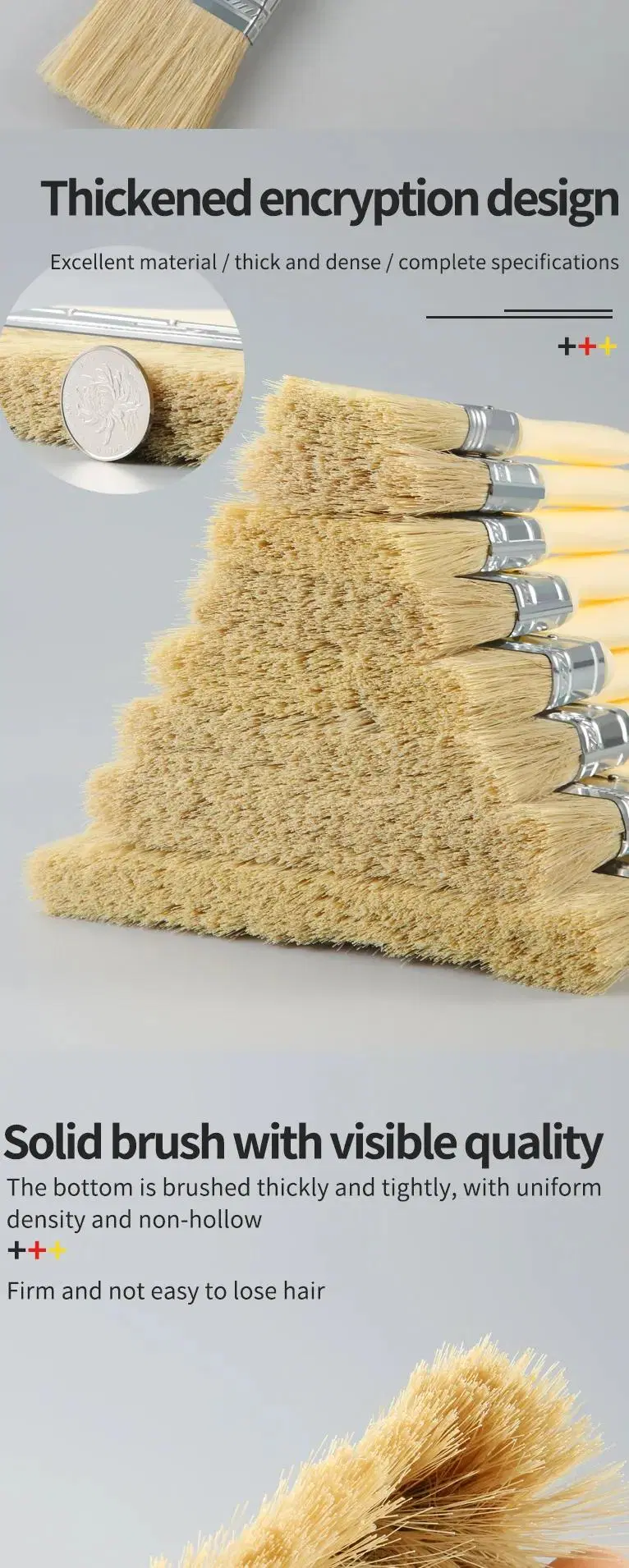 New Design Quality Professional Paint Brush Flat House Paint Brush From China