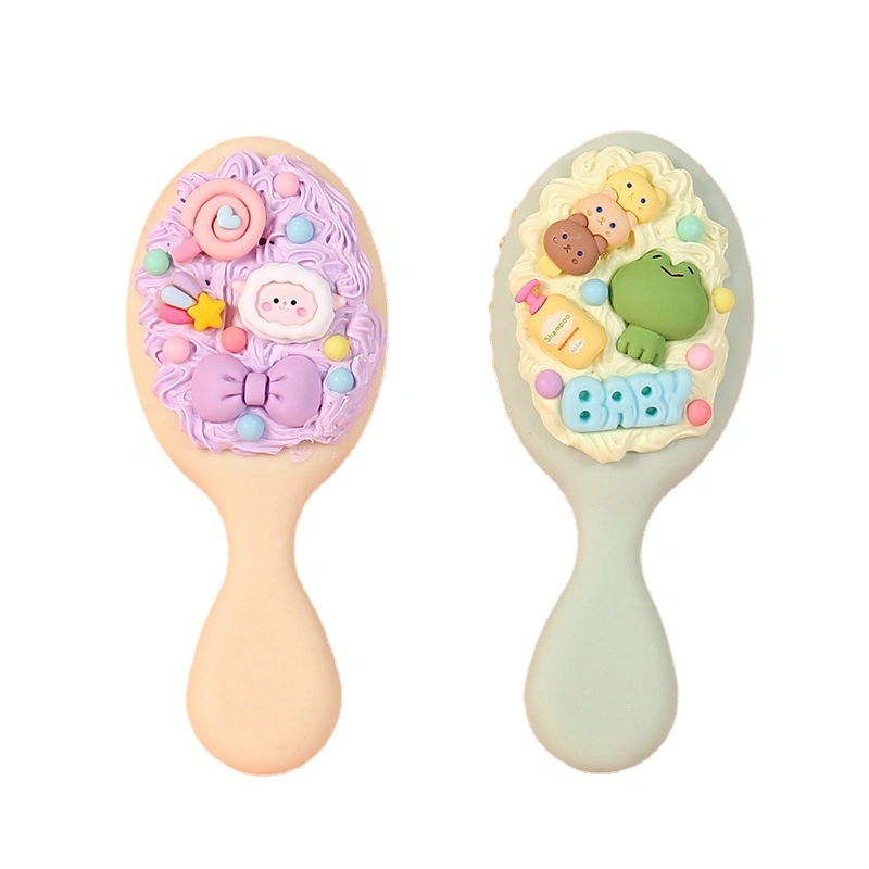 fashion Plastic Pocket Size Kids Hair Brush Cute Children Hair Brush with Head Band