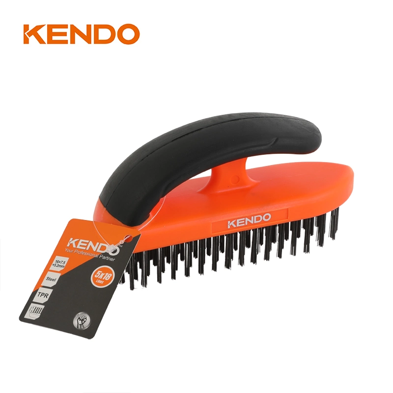 Kendo Block Style Steel Wire Brush Great for Removing Paint and Rust as Well as for Tough Cleaning