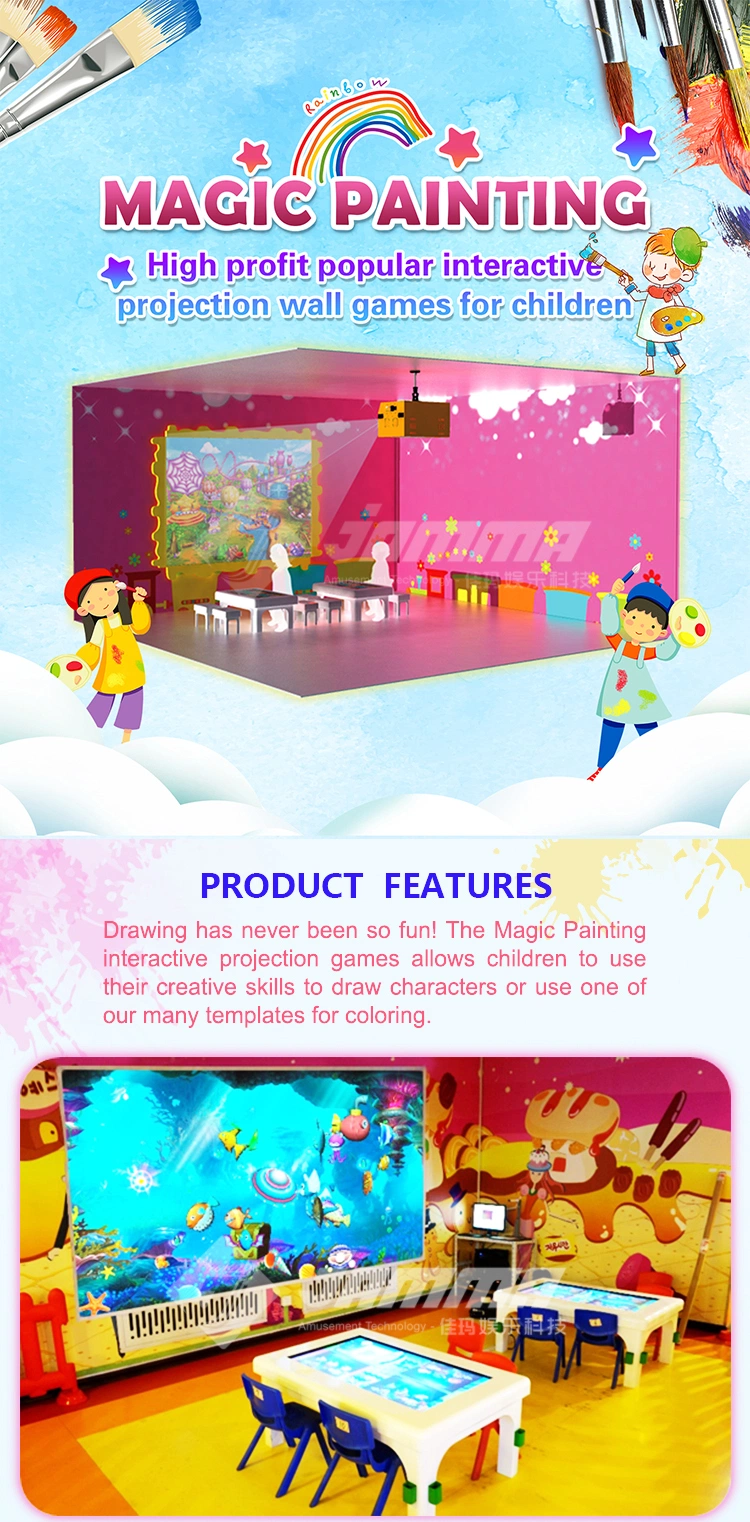 Ar Interactive Projection Game Indoor Children&prime; S Painting Interactive Projection Children&prime; S Magic Painting Game