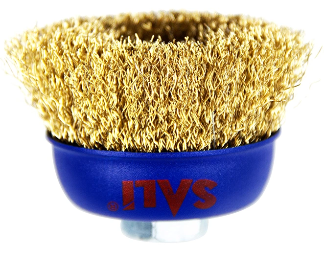 Sali High Quality Brass Wire Cup Brush for Removing Rust and Paint