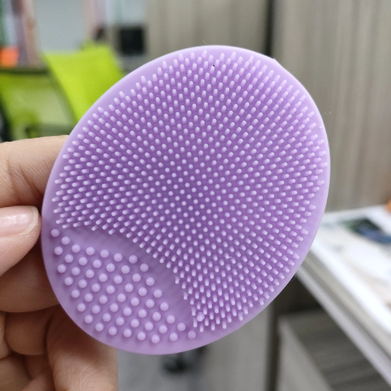 Silicone Large Soft Massage Oval Face Cleaning Brush for Shampoo Baby Bath