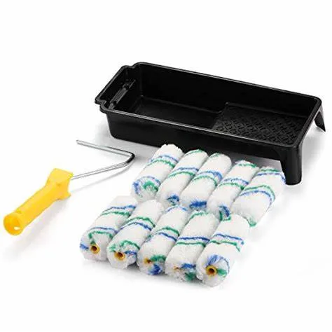 Yunxiao High Quality Amazon Hot Sale Polyacrylic 4 Inch Paint Roller Brush Tray Set