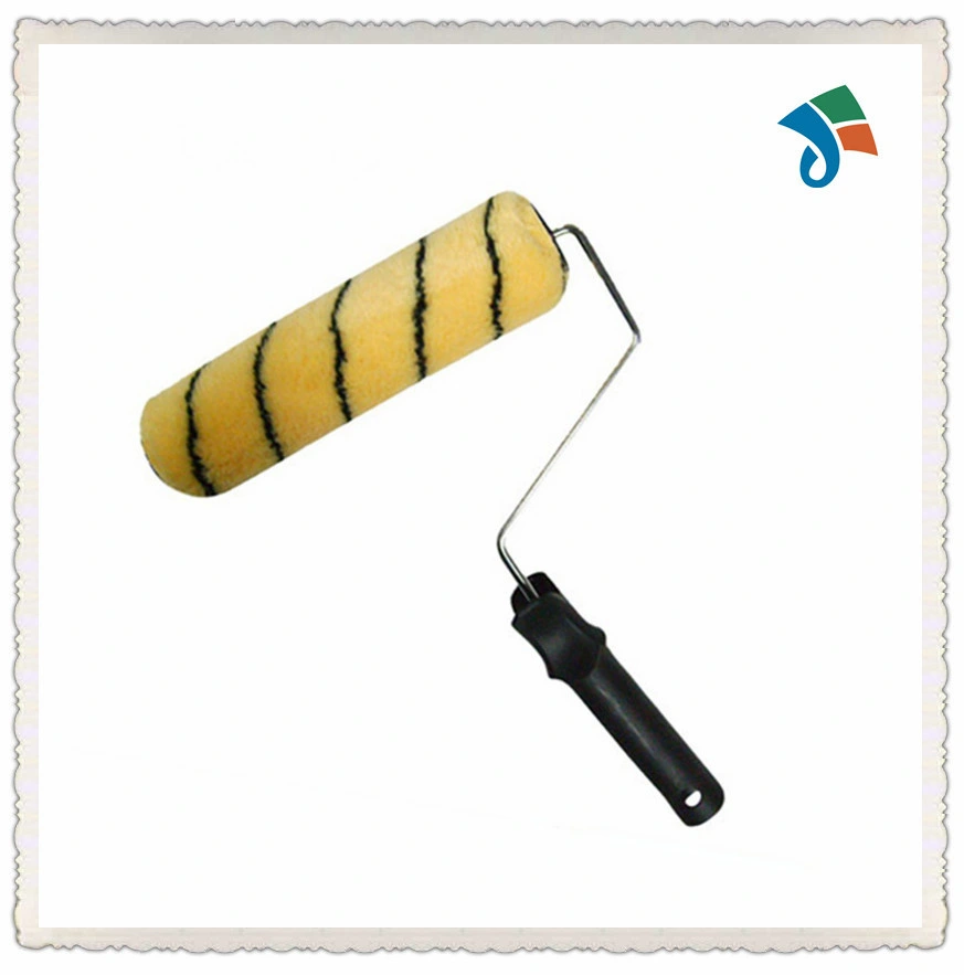 Nylon Painting Roller with Plastic Handle Iron Steel Stick Frame