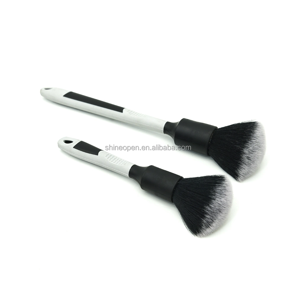 Shineopen New Rubber Handle Ultra Super Soft Car Interior Detailing Dust Cleaning Washing Brush Set