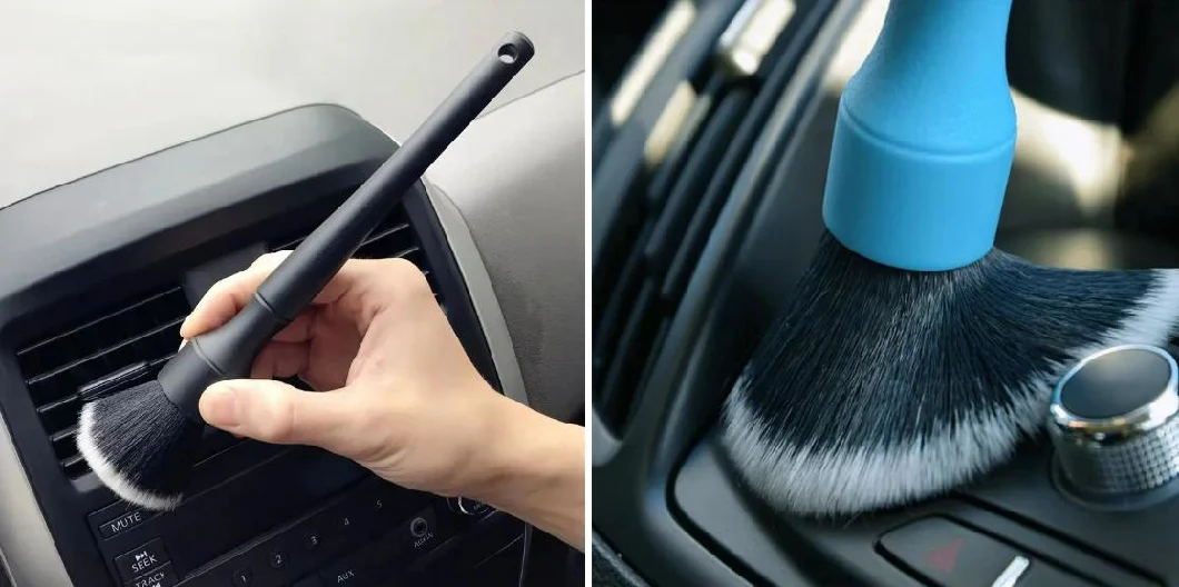 160mm Car Interior Detail Brush Blue