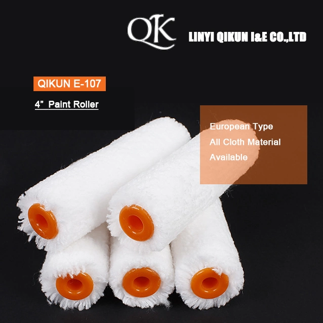 E-103 Hardware Decorate Paint Hand Tools Plastic Handle Acrylic Fabric Paint Roller European Type Foam Roller
