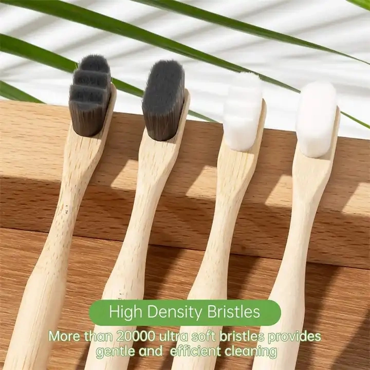 Natural and Biodegradable Round Bamboo Toothbrush