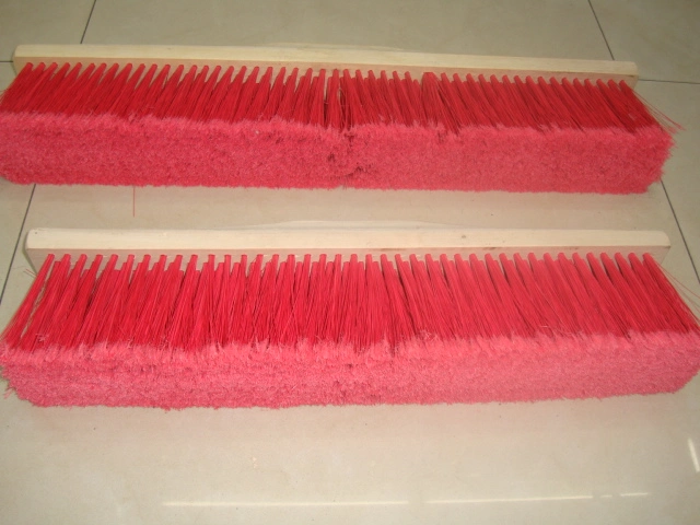 Floor Wall Brush Plastic Filament Brush Wooden Handle in Brush