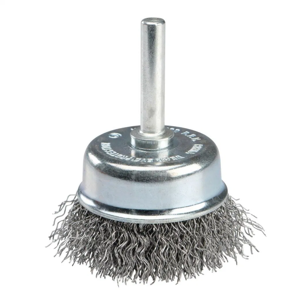 Hot Sale Good Price Polishing and Removing Metal External Mounted Crimped Steel Wire Cup Brush