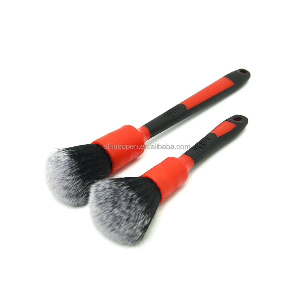 Shineopen New Rubber Handle Ultra Super Soft Car Interior Detailing Dust Cleaning Washing Brush Set