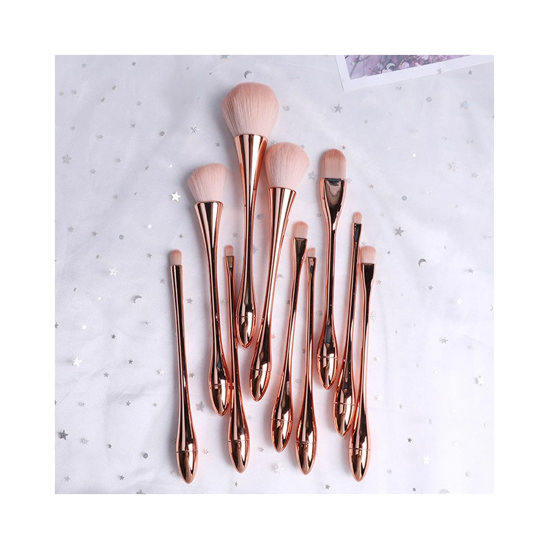 Brush Set Bag Sabl Hair Organic Doubl Pink Crystal 7PCS Highlighter 10PCS Cosmet Short 12 PCS Custom Box Large Drying Makeup Brush