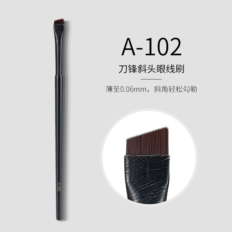 Angled Eyebrow Makeup Brush Wooden Handle Makeup Brush Wholesale Custom Logo Private Label