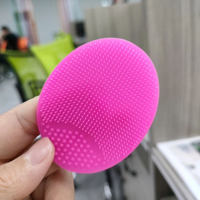 Silicone Large Soft Massage Oval Face Cleaning Brush for Shampoo Baby Bath