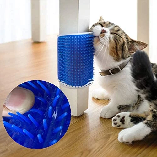 Pet Hair Grooming Tool Cat Self Groomer Wall Corner Massage Comb Brush