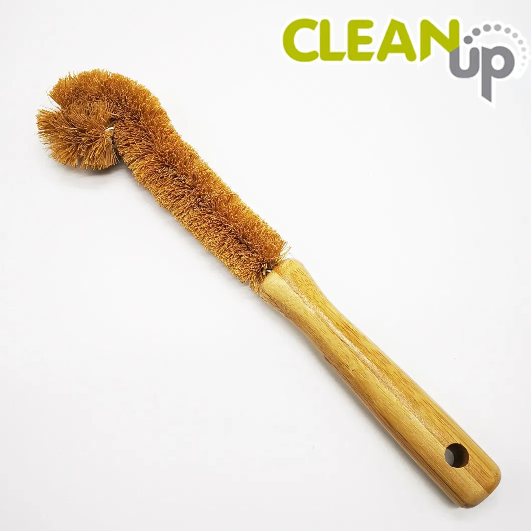 New Design Bamboo Corner Brush Cleaning Dish Pan Bowl Brushes