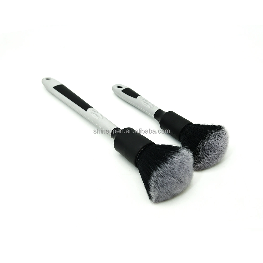 Shineopen New Rubber Handle Ultra Super Soft Car Interior Detailing Dust Cleaning Washing Brush Set