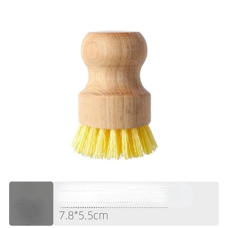 Pots Pans Washing Short-Handle Natural Sisal Kitchen Coconut Palm Cleaning Stain-Removal Brushes