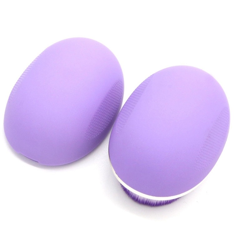 New Arrival Personality Colorful Portable Magic Egg Single Oval Make up Kabuki Foundation Makeup Brush