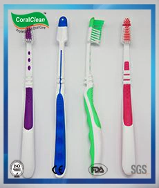 Fresh up Colorized Filament Adults&prime; Toothbrush with Anti-Slip Handle