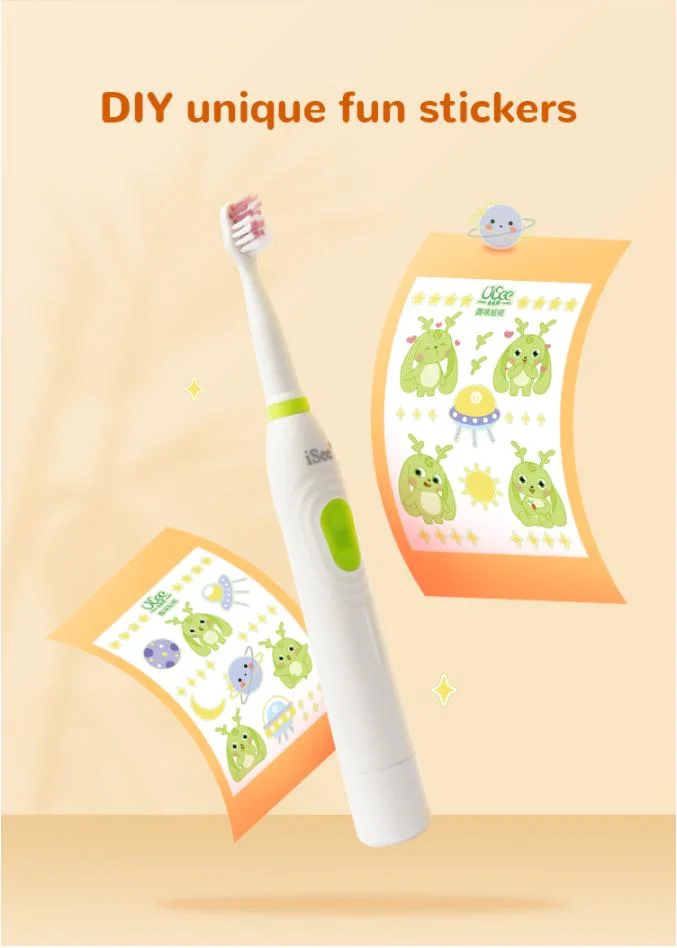 Electric Toothbrush Rechargeable Toothbrush DIY Stickers for Kids